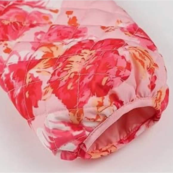 Women’s Boutique Belle Floral Pink Quilted Jacket - Picture 5 of 11